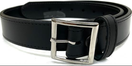 MARICOPA COUNTY SHERIFF DEPUTY'S GARRISON BELT 1.25"T - CHROME, BRASS or BLACK BUCKLE IN BASKETWEAVE.